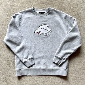 Parra Gray Sweatshirt with Dog, Men’s Large